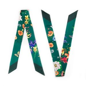 2 Twilly Scarves - Handbag Purse Twilly Scarf Pair